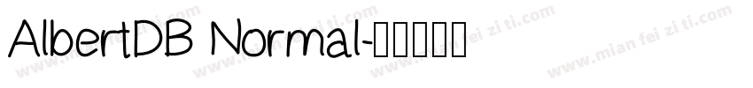 AlbertDB Normal字体转换